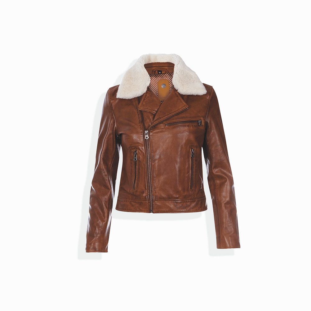 Lisa Bomber Jacket, Cognac