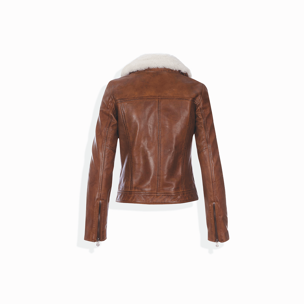 Lisa Bomber Jacket, Cognac