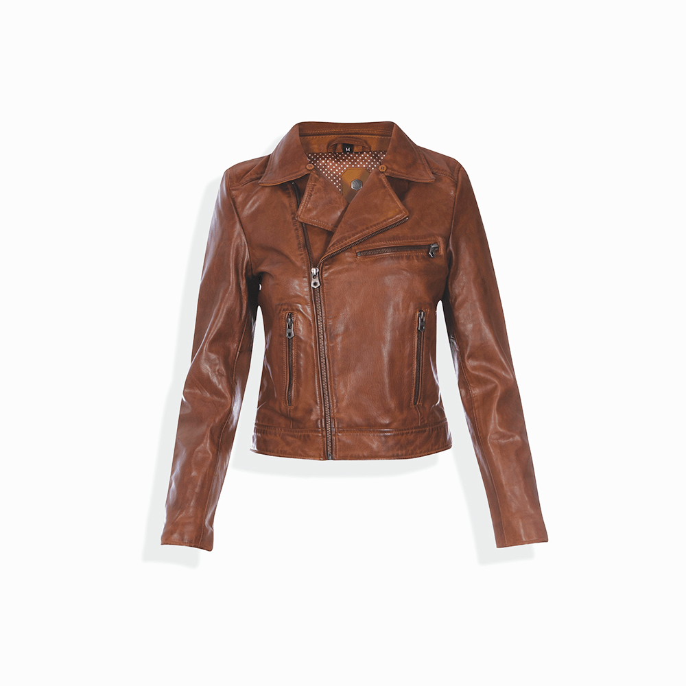 Lisa Bomber Jacket, Cognac