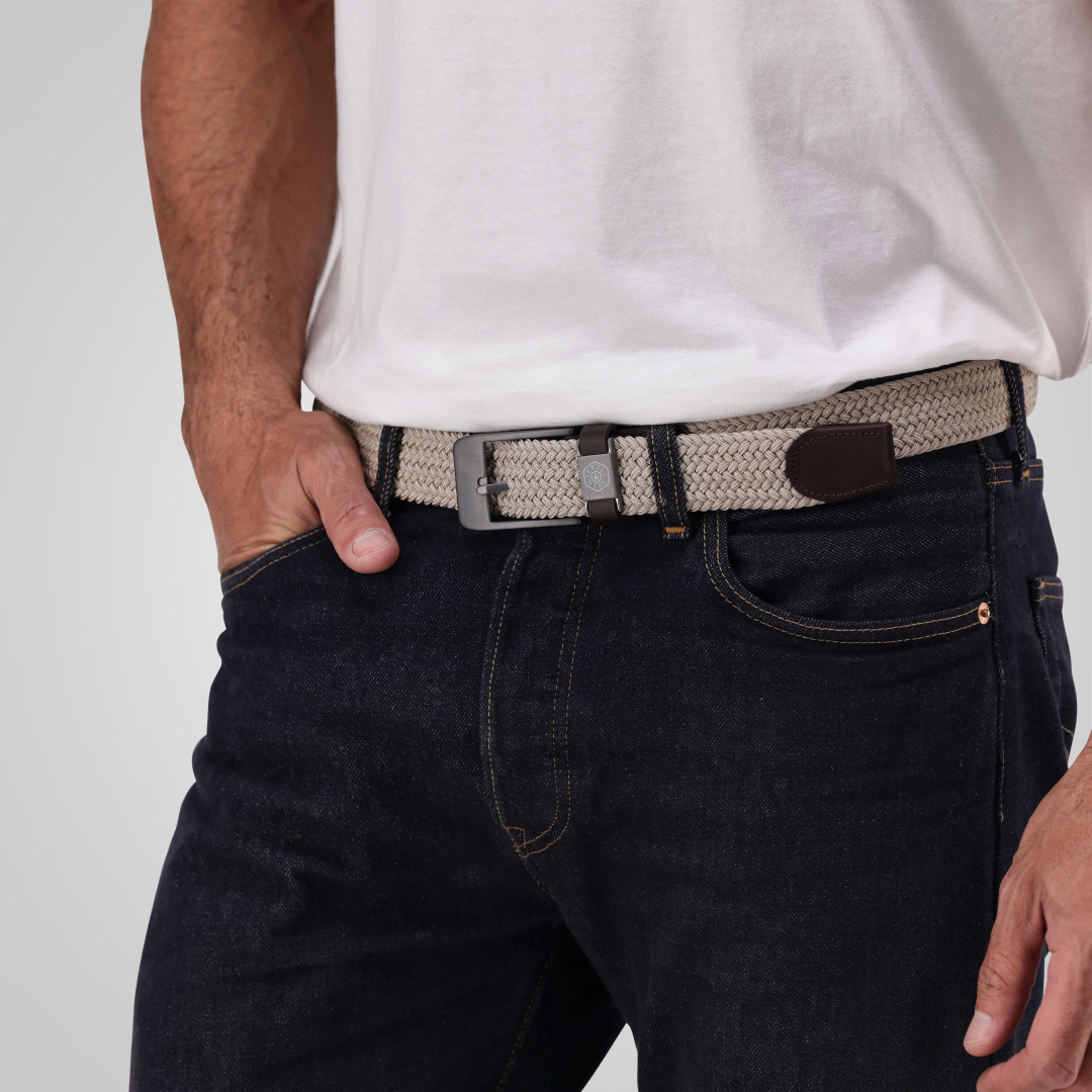 Men's Elasticated Braided Belt