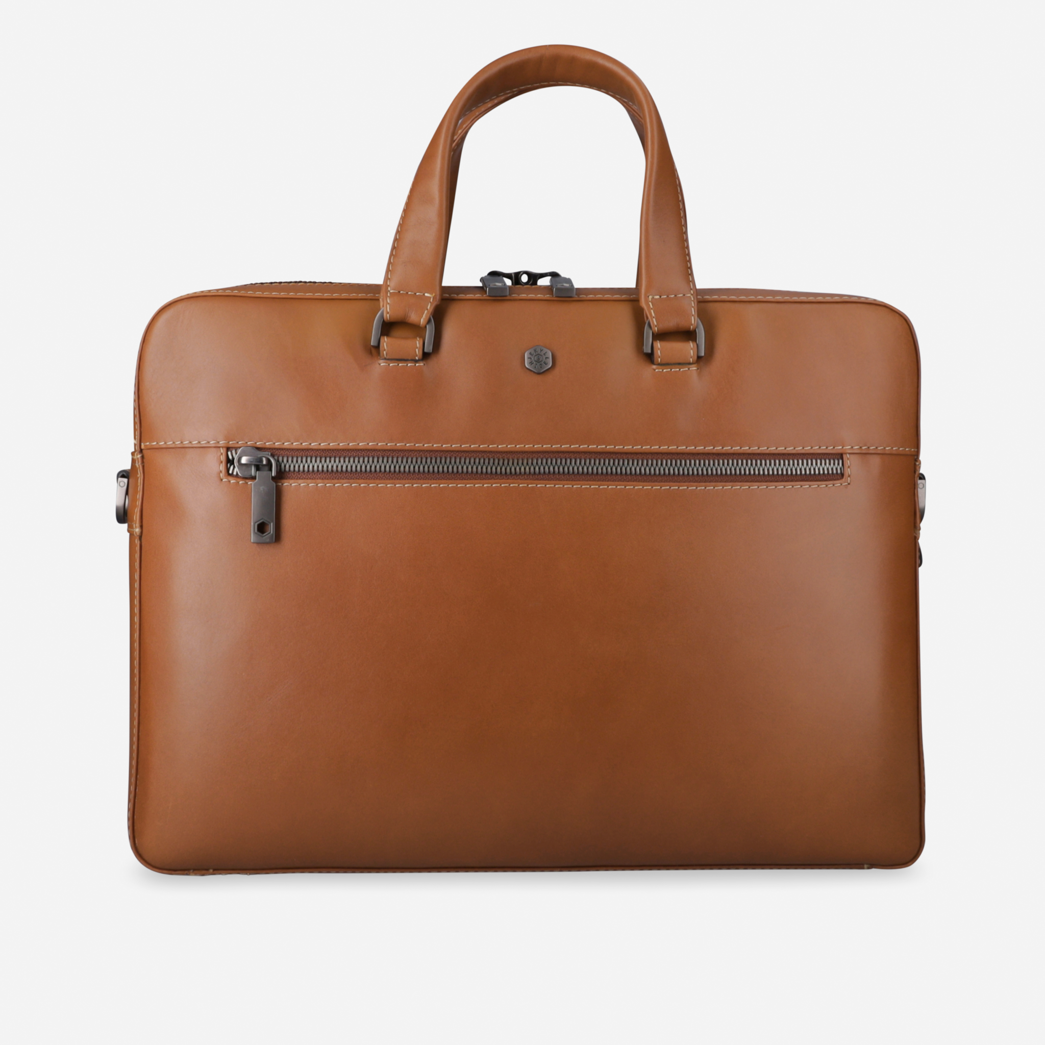 Slim Zip Top Briefcase