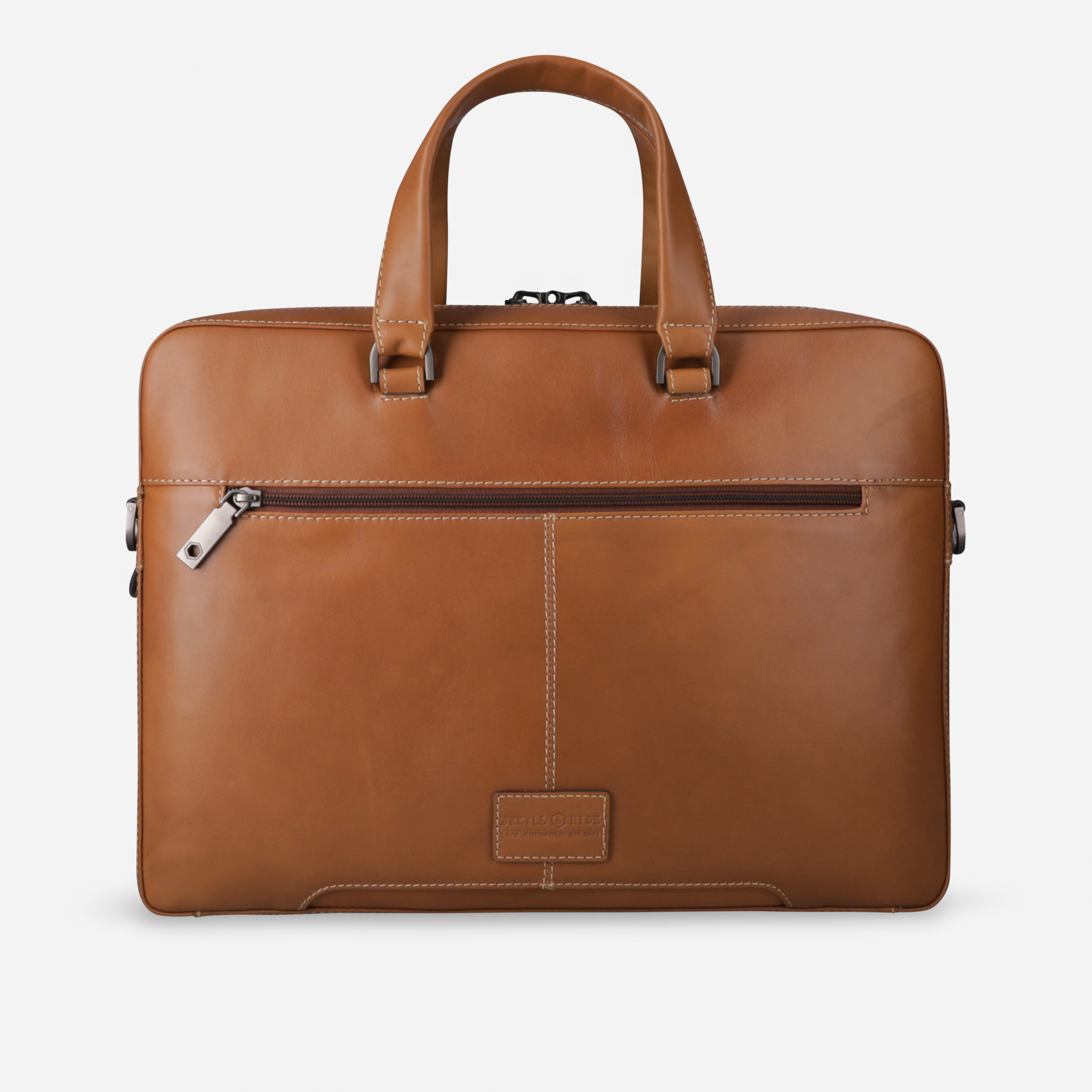 Slim Zip Top Briefcase