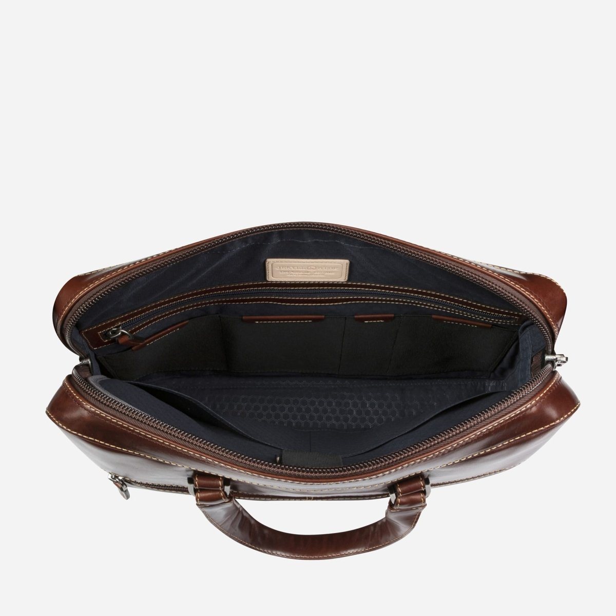 Slim Zip Top Briefcase