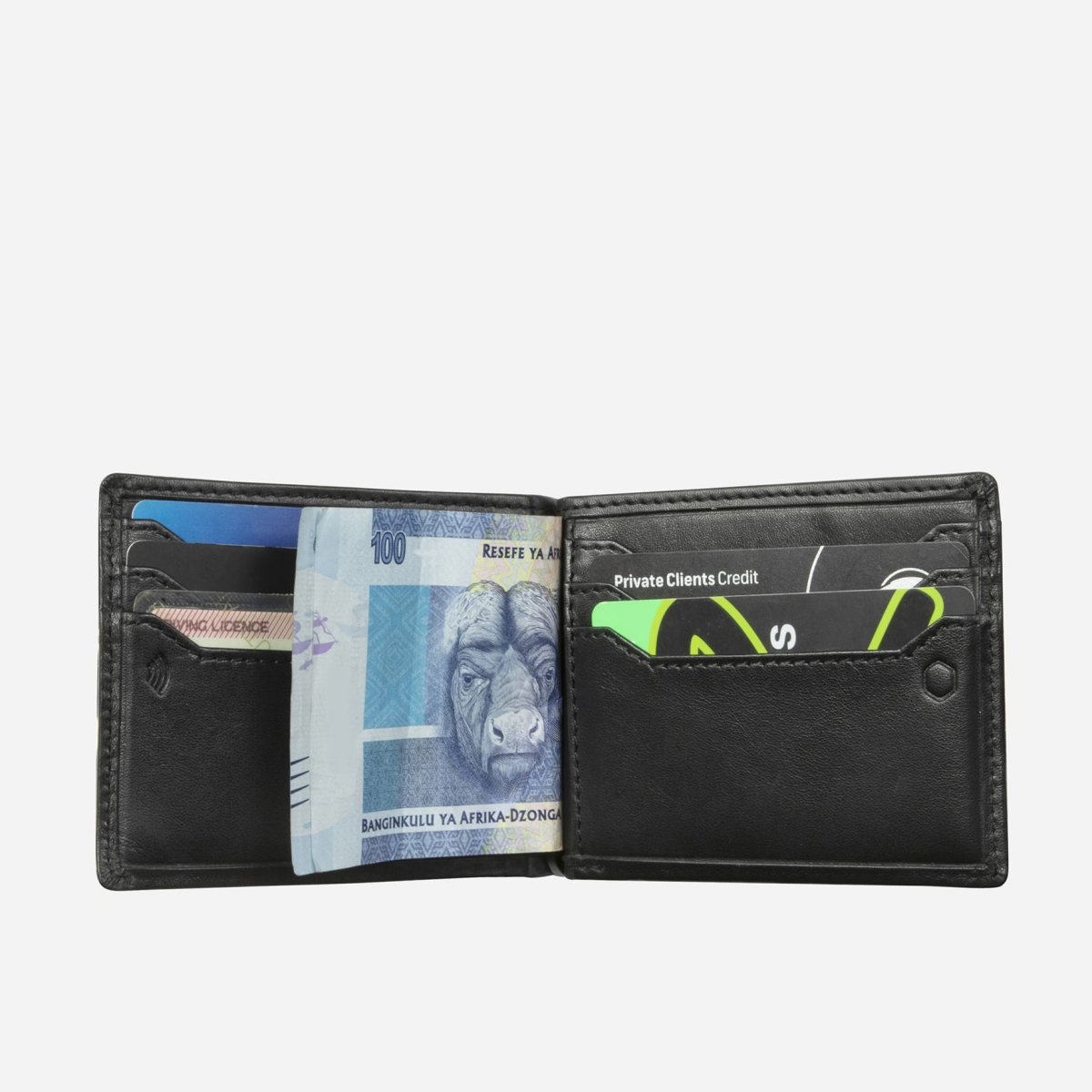 Leather Money Clip Wallet