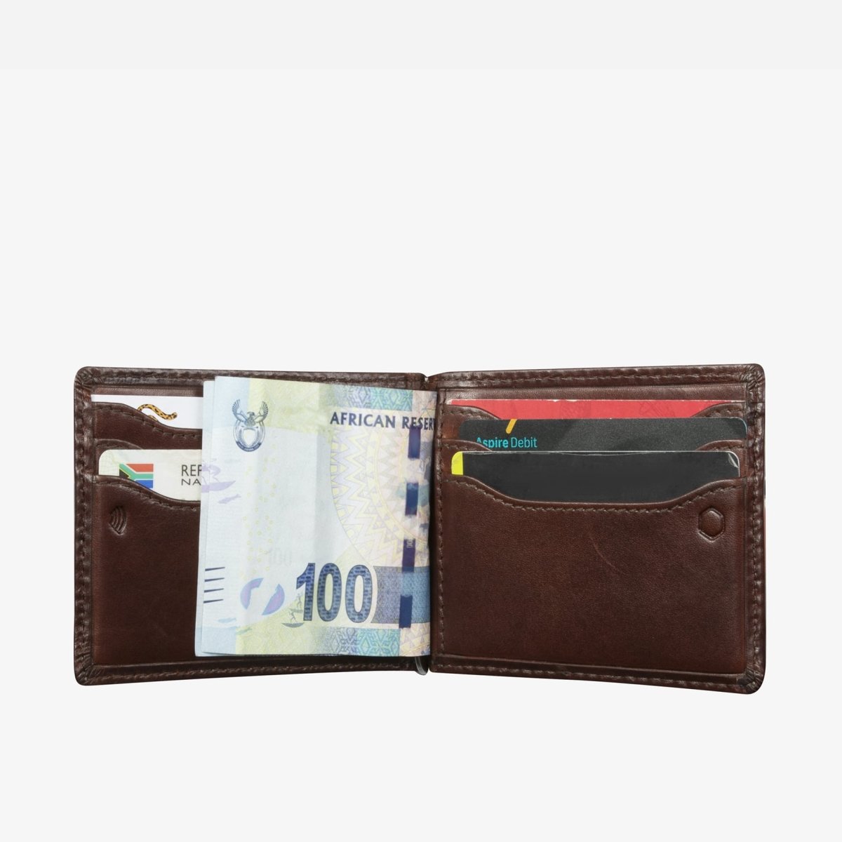 Leather Money Clip Wallet