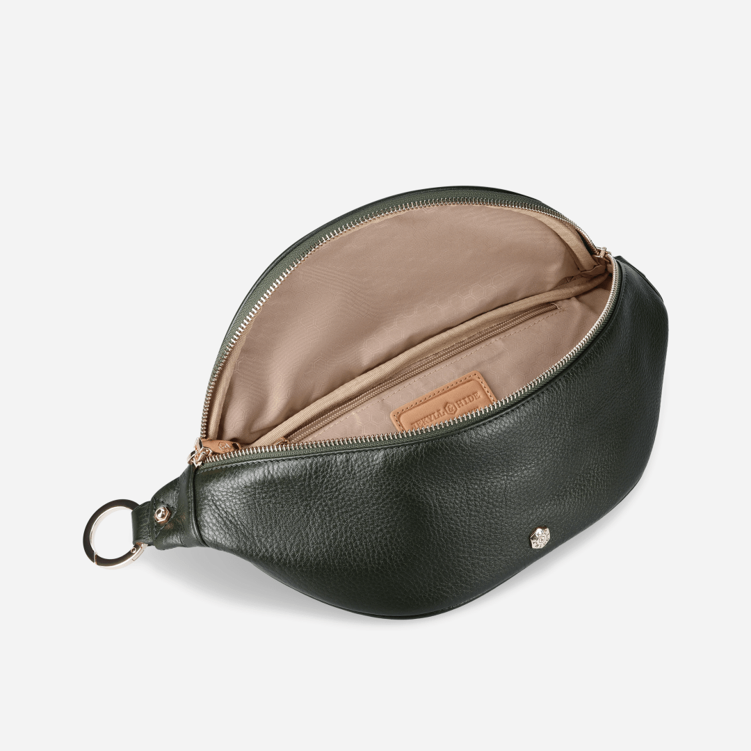 Geneva Ladies Leather Waist Bag