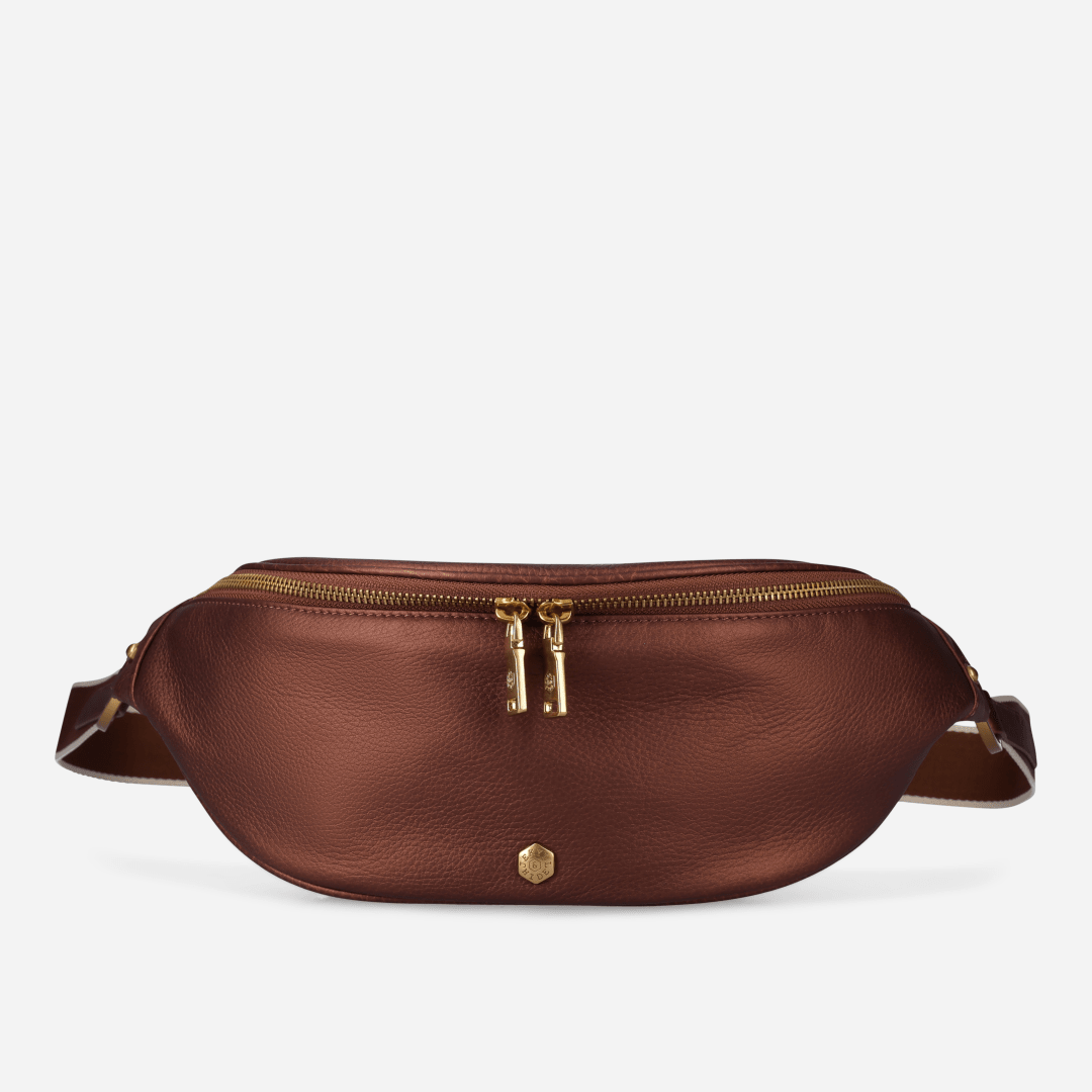 Geneva Ladies Leather Waist Bag