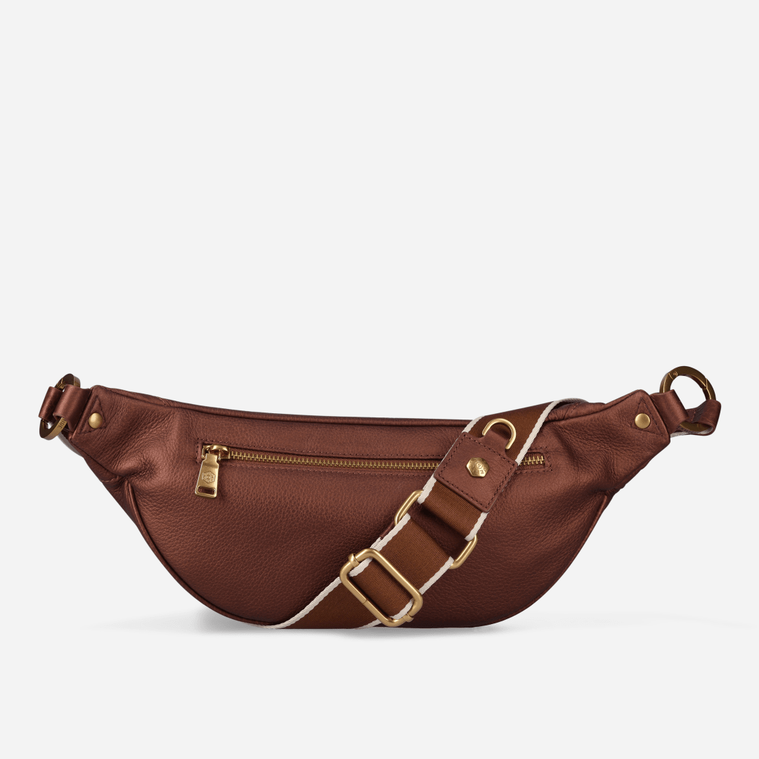 Geneva Ladies Leather Waist Bag