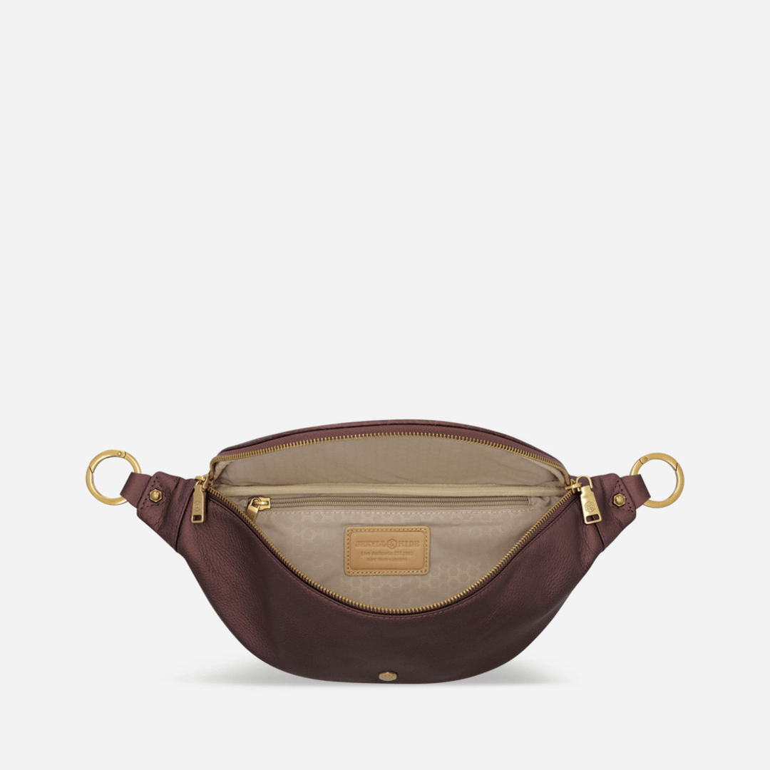 Geneva Ladies Leather Waist Bag
