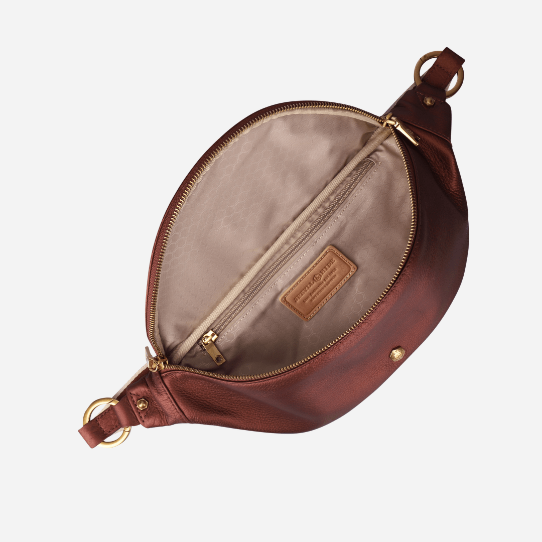 Geneva Ladies Leather Waist Bag