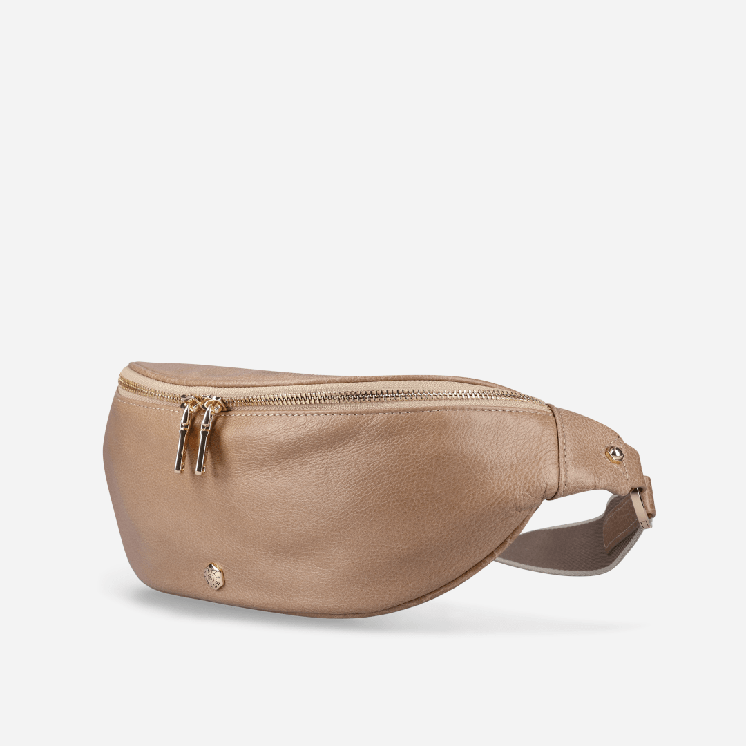 Geneva Ladies Leather Waist Bag