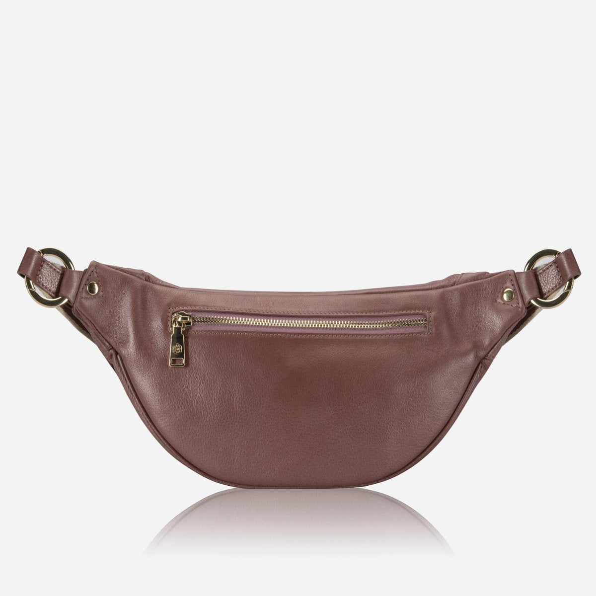 Geneva Ladies Leather Waist Bag, pink