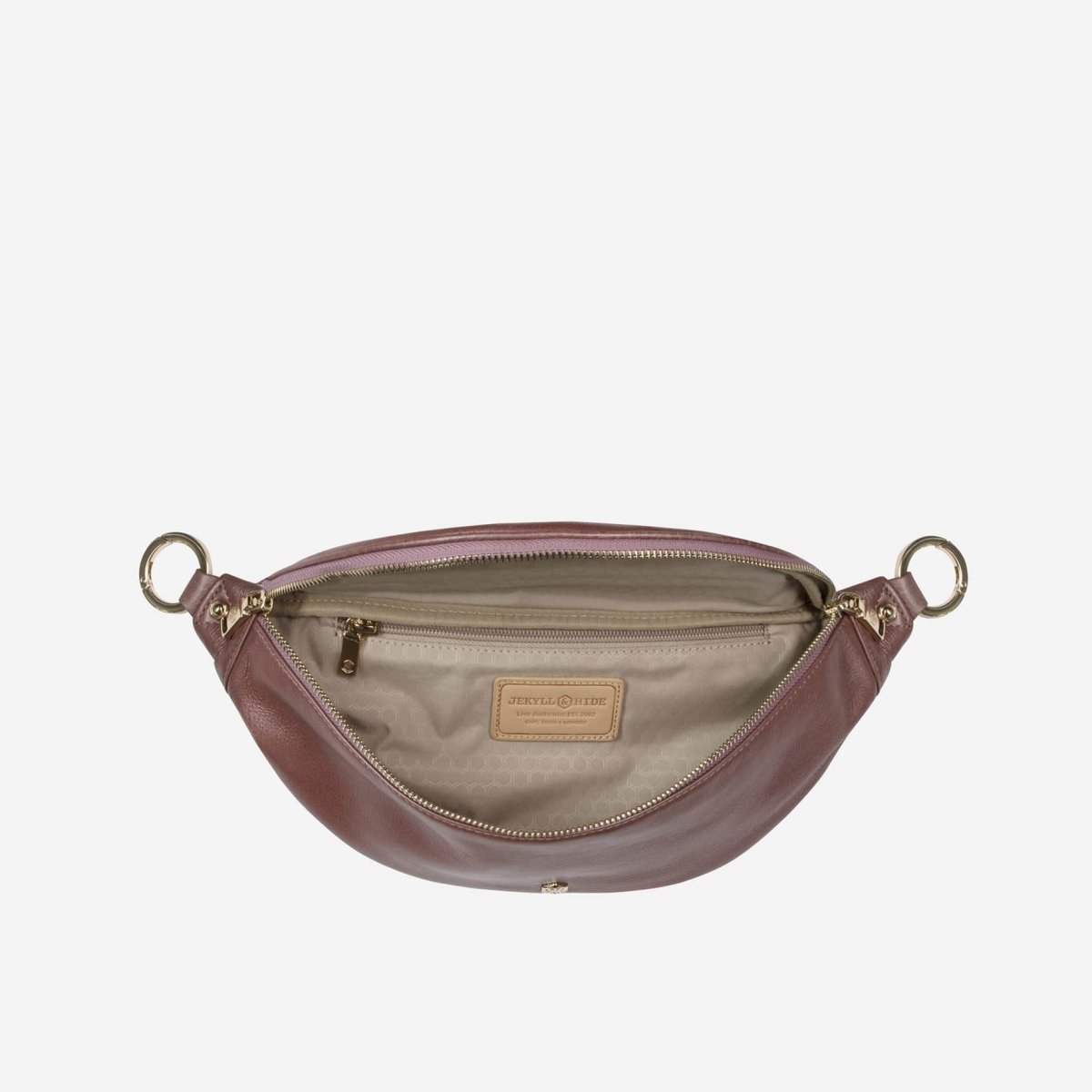 Geneva Ladies Leather Waist Bag, pink