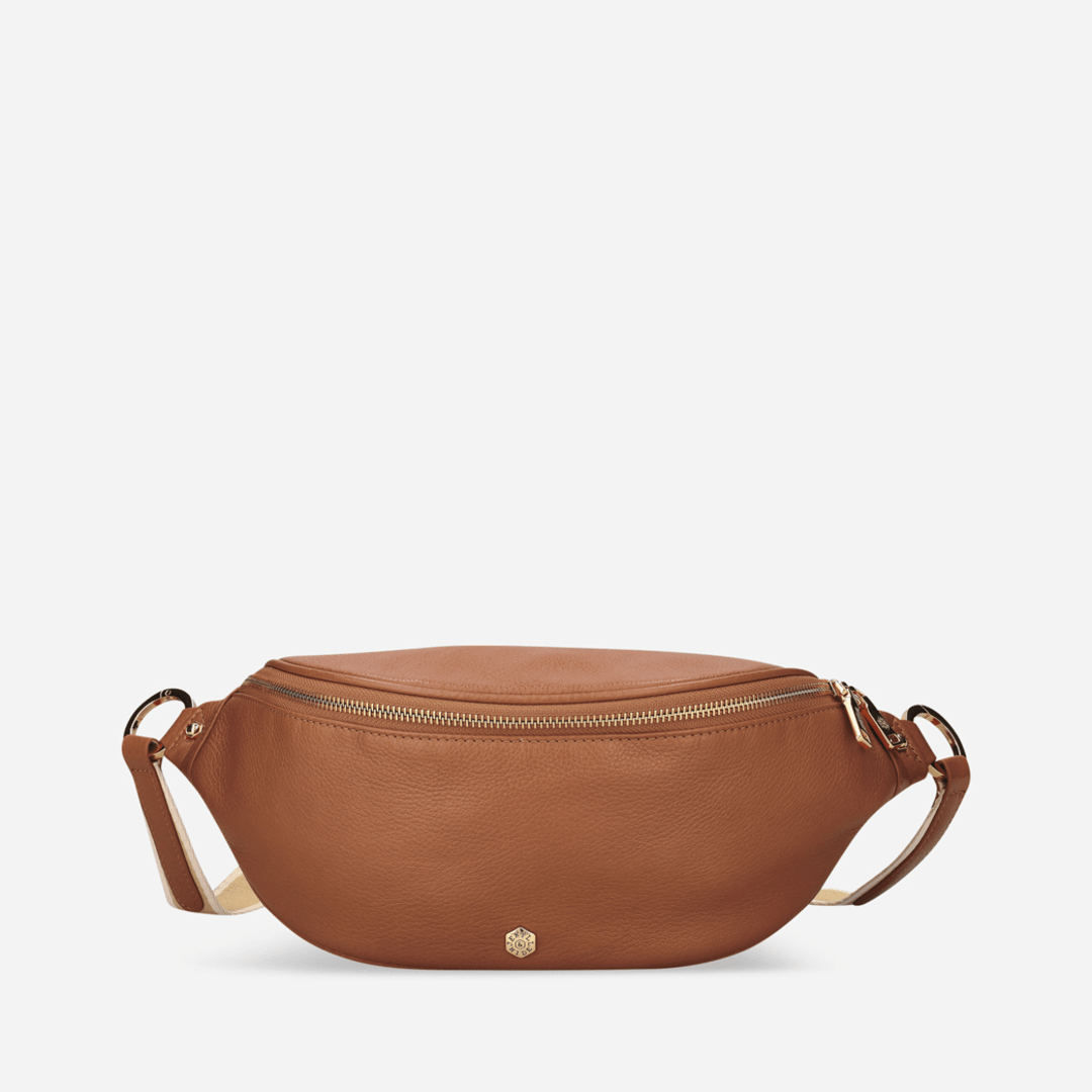 Geneva Ladies Leather Waist Bag