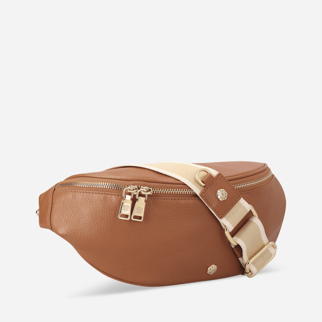Geneva Ladies Leather Waist Bag