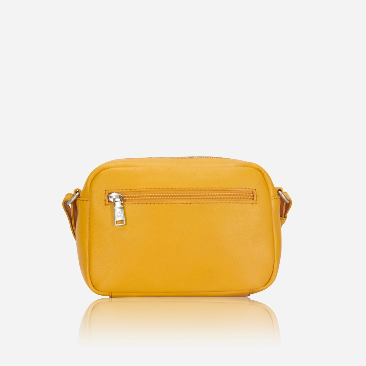 Slim Ladies Leather Crossbody, Amber