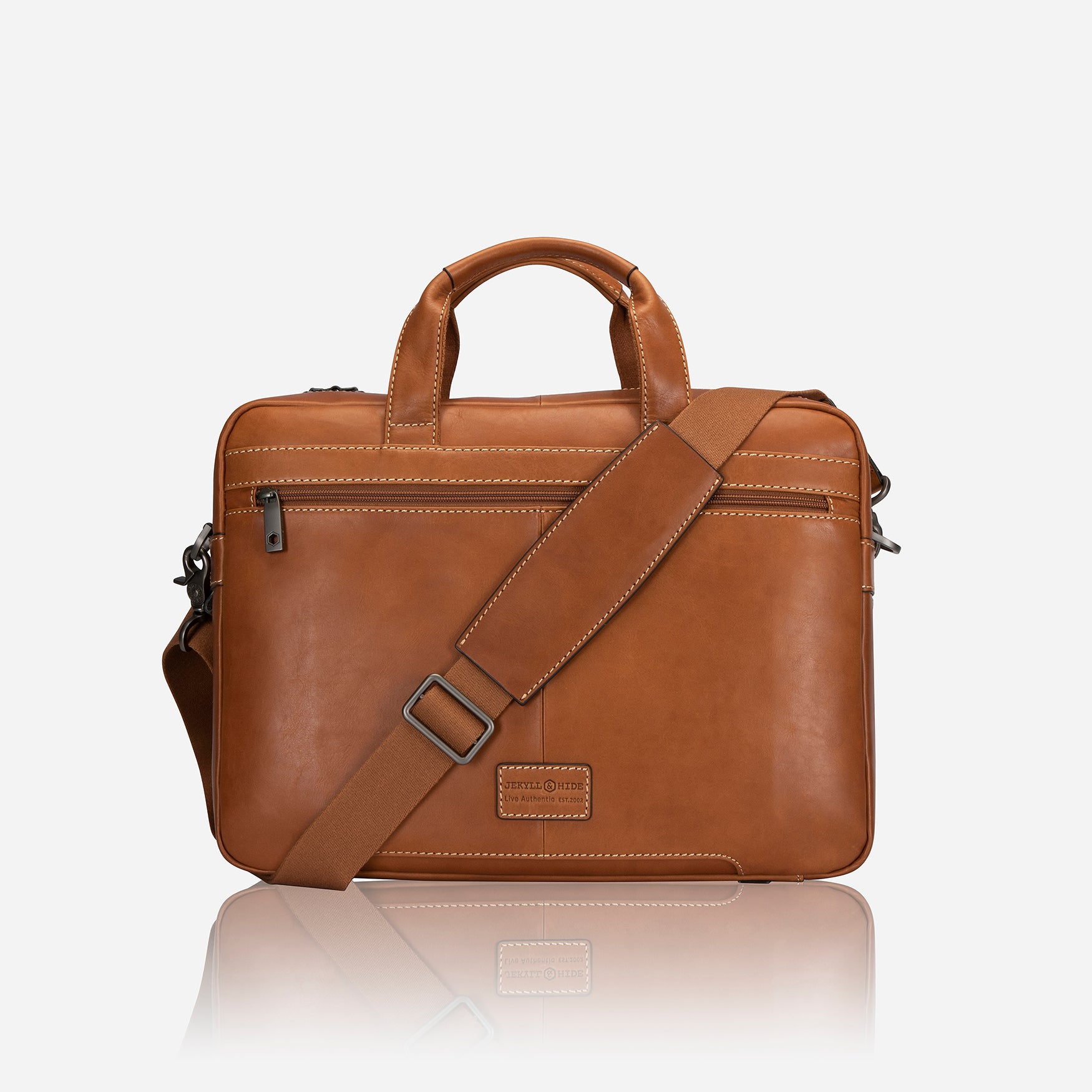 Montana Medium Leather 15" Laptop Briefcase, Colt