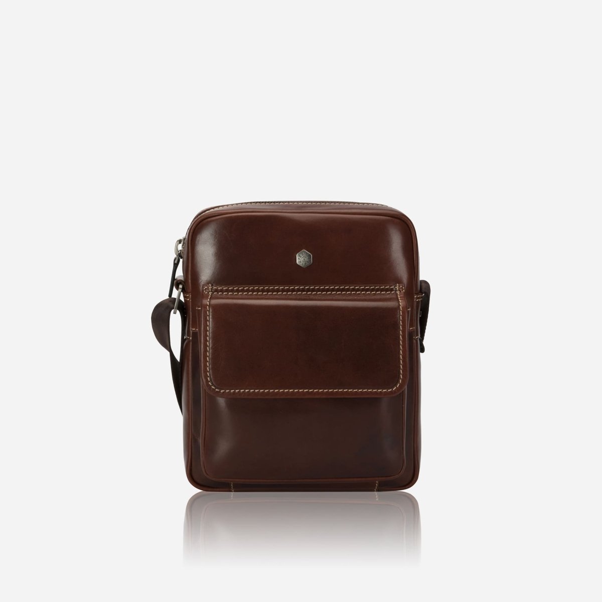 Mocha Men's Crossbody with Front Organiser Jekyll Hide