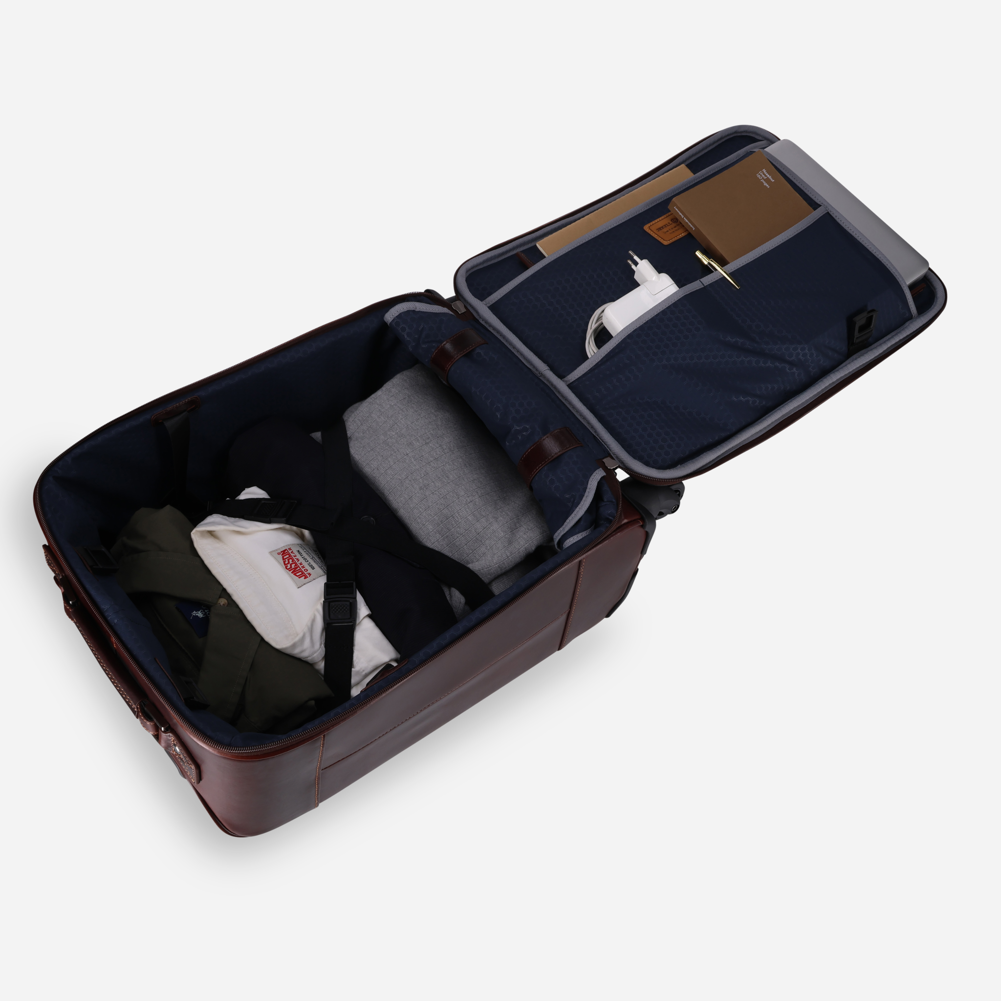4 Wheel Cabin Trolley 50cm, Tobacco