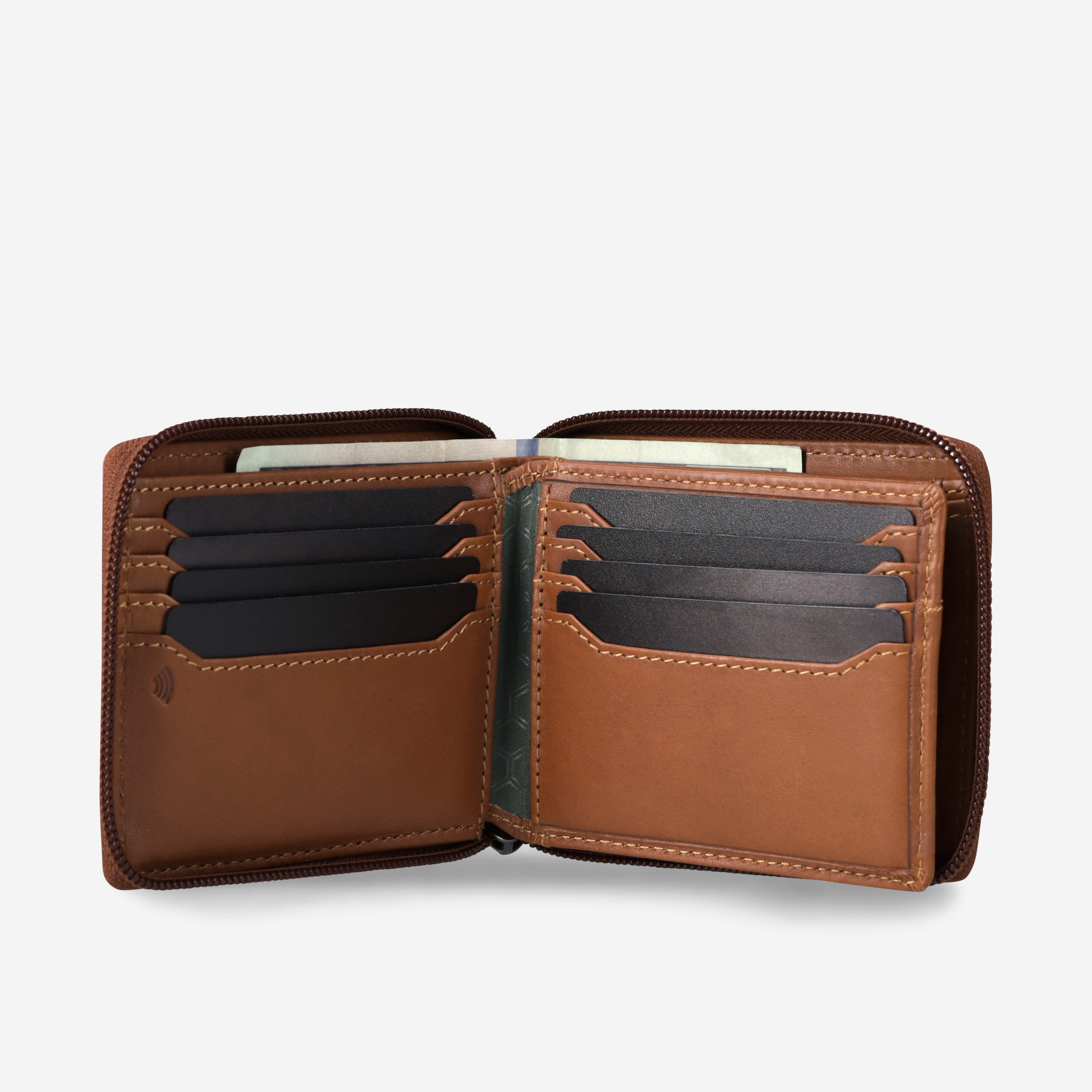 Large Zip Around Wallet With Coin