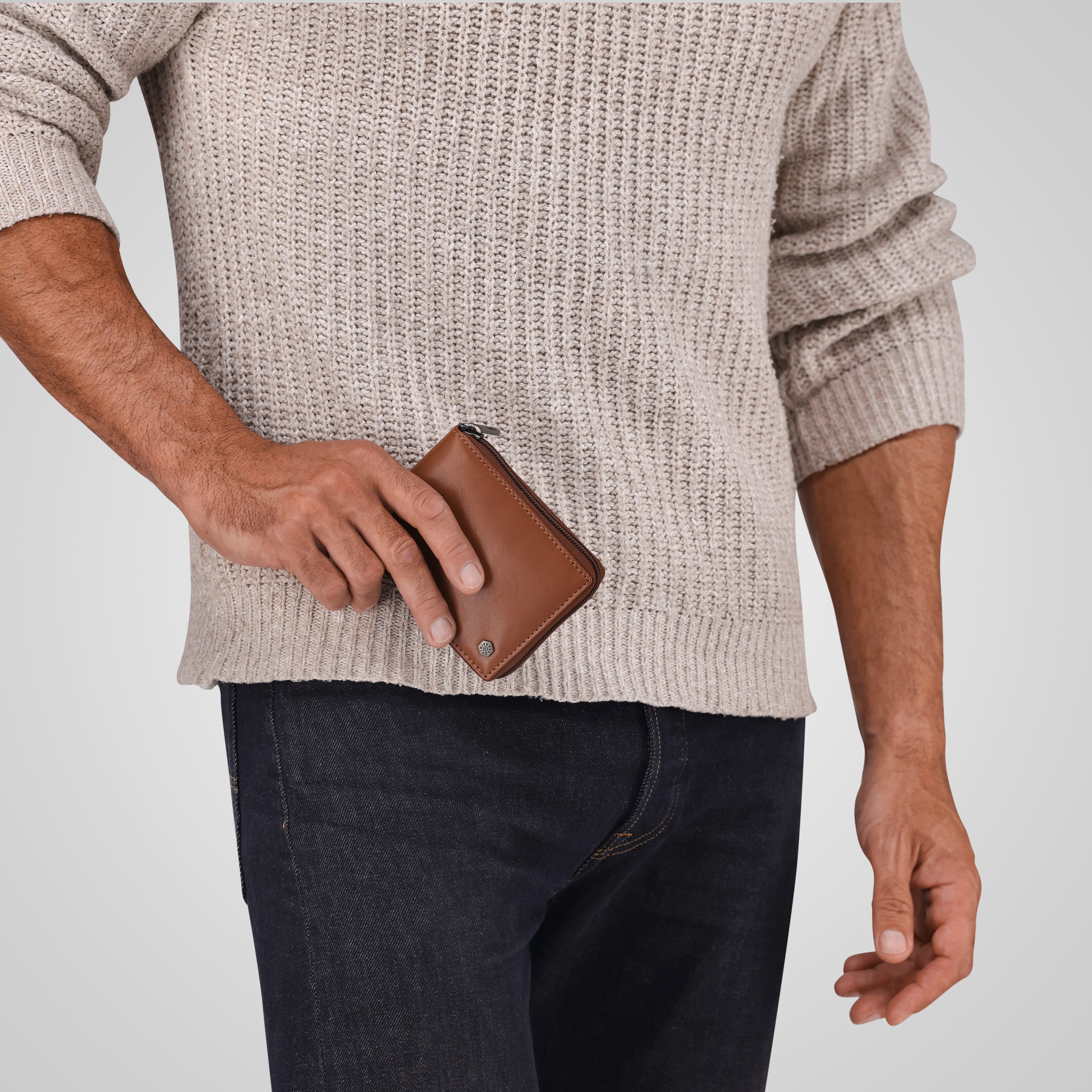 Large Zip Around Wallet With Coin