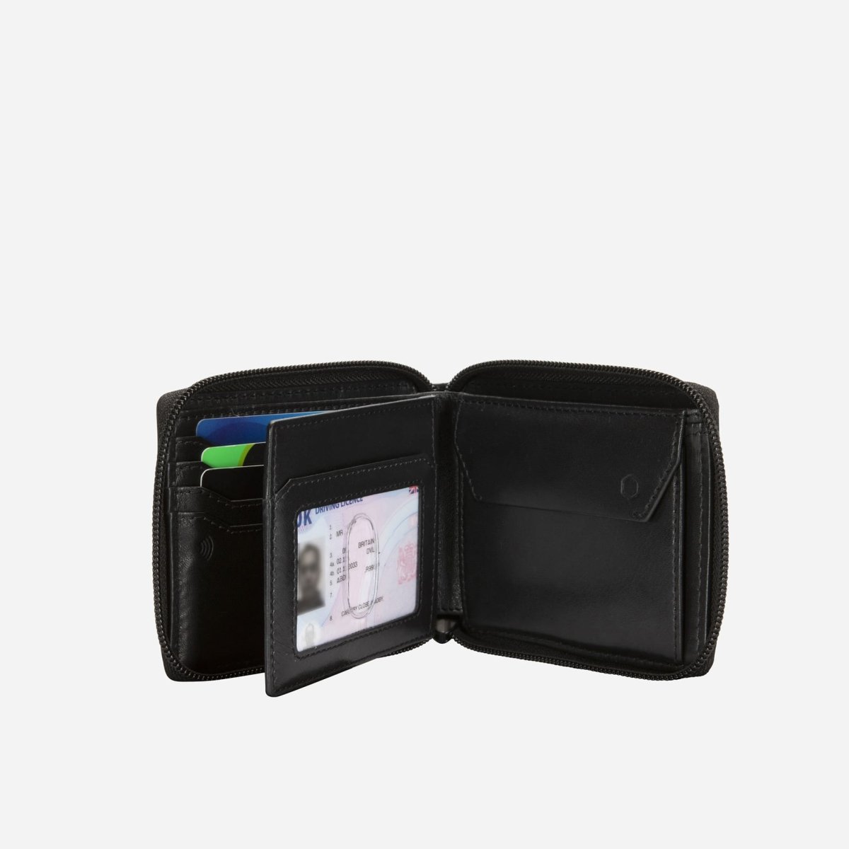 Large Zip Around Wallet With Coin