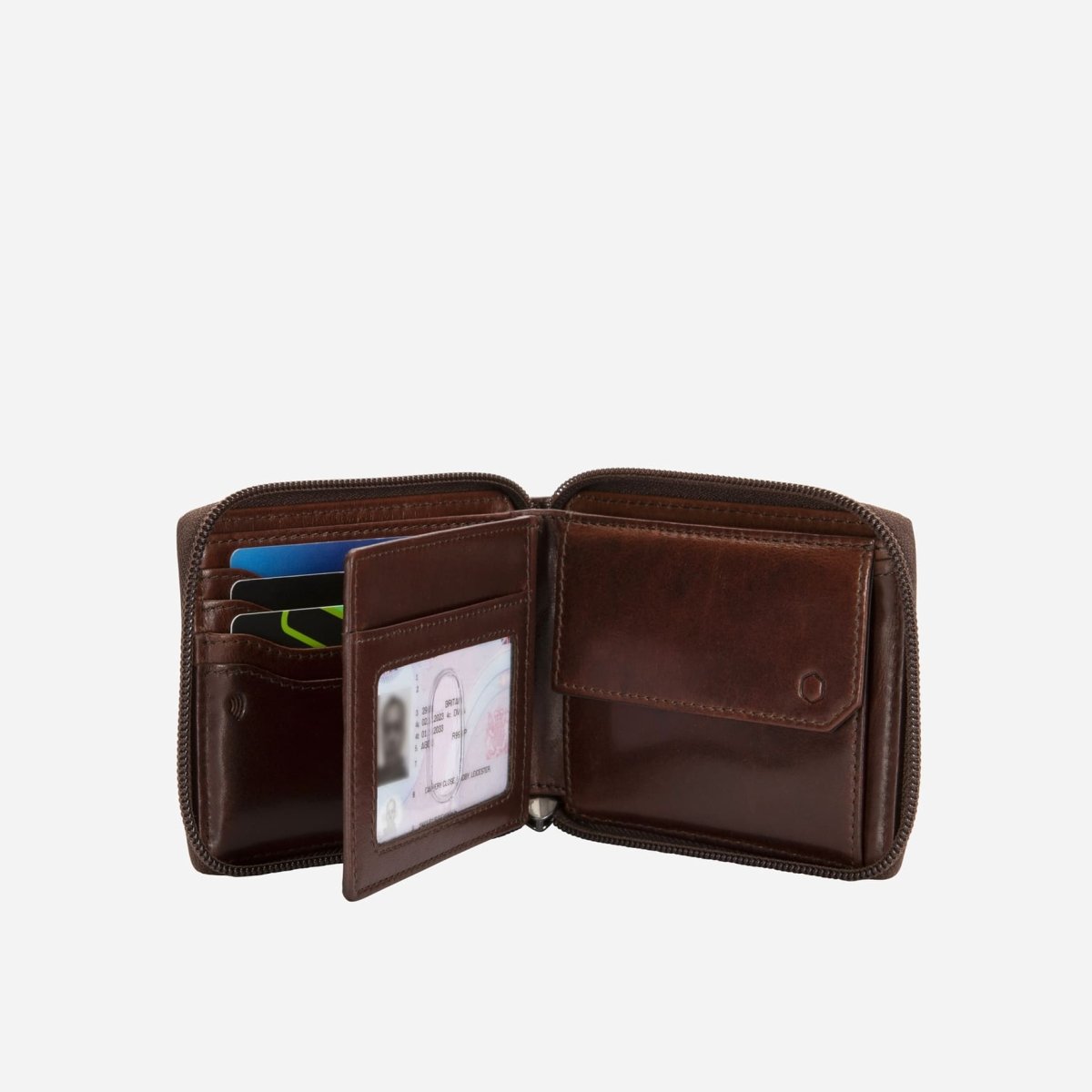 Large Zip Around Wallet With Coin