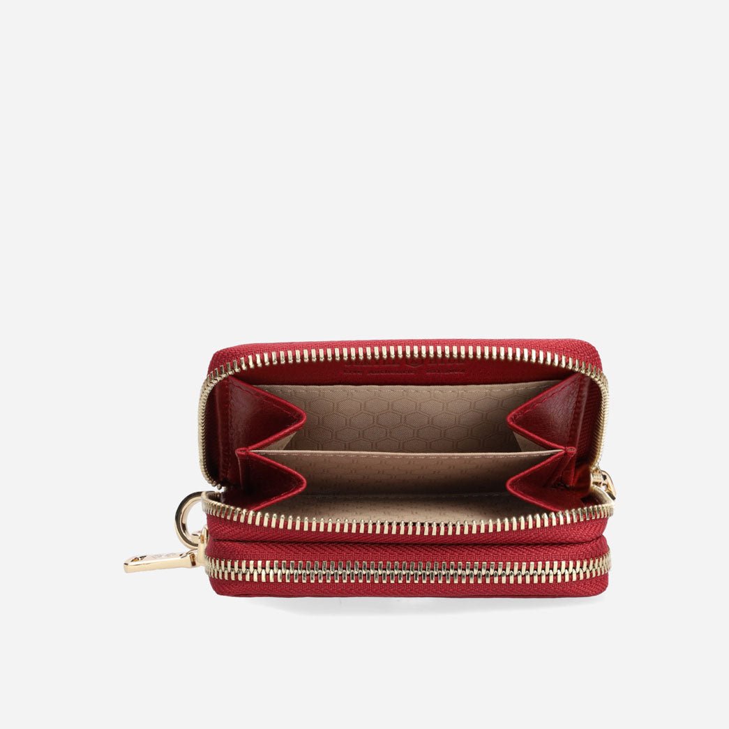 Paris Compact Purse, Red