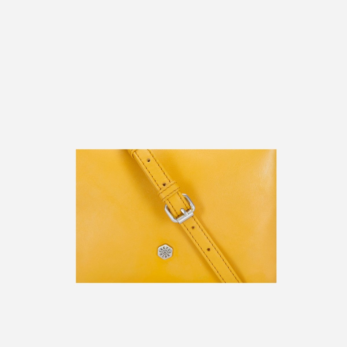 Slim Ladies Leather Crossbody, Amber
