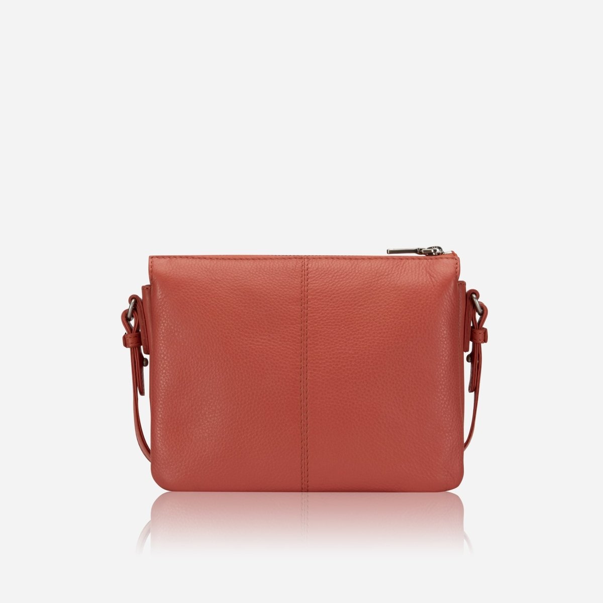 Slim Ladies Leather Crossbody, Apricot