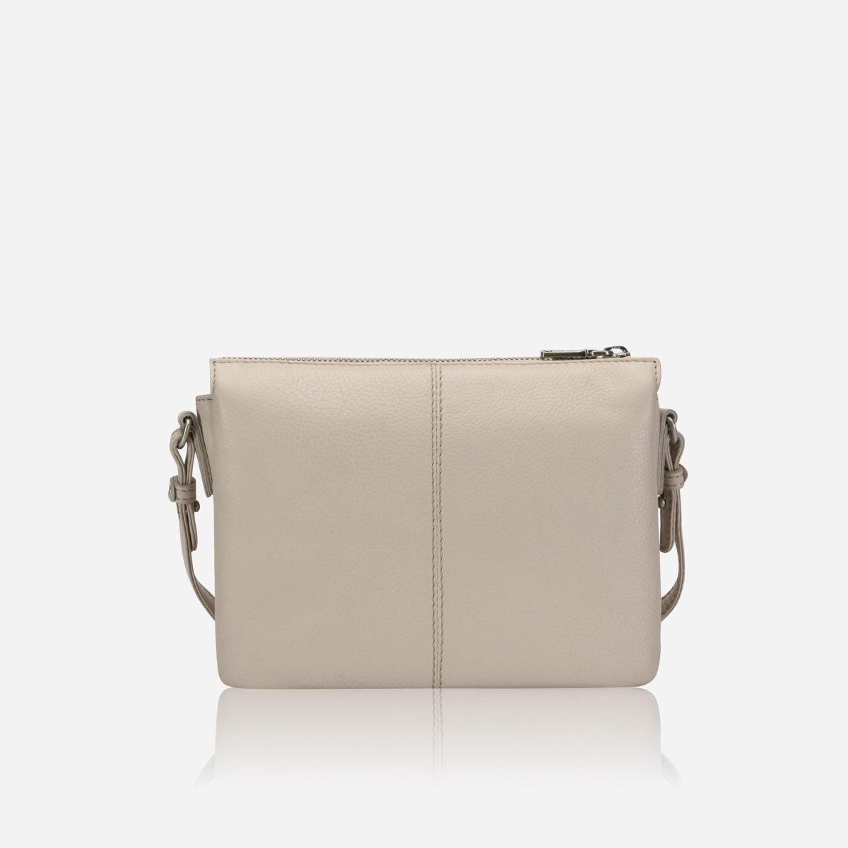 Slim Ladies Leather Crossbody, Driftwood