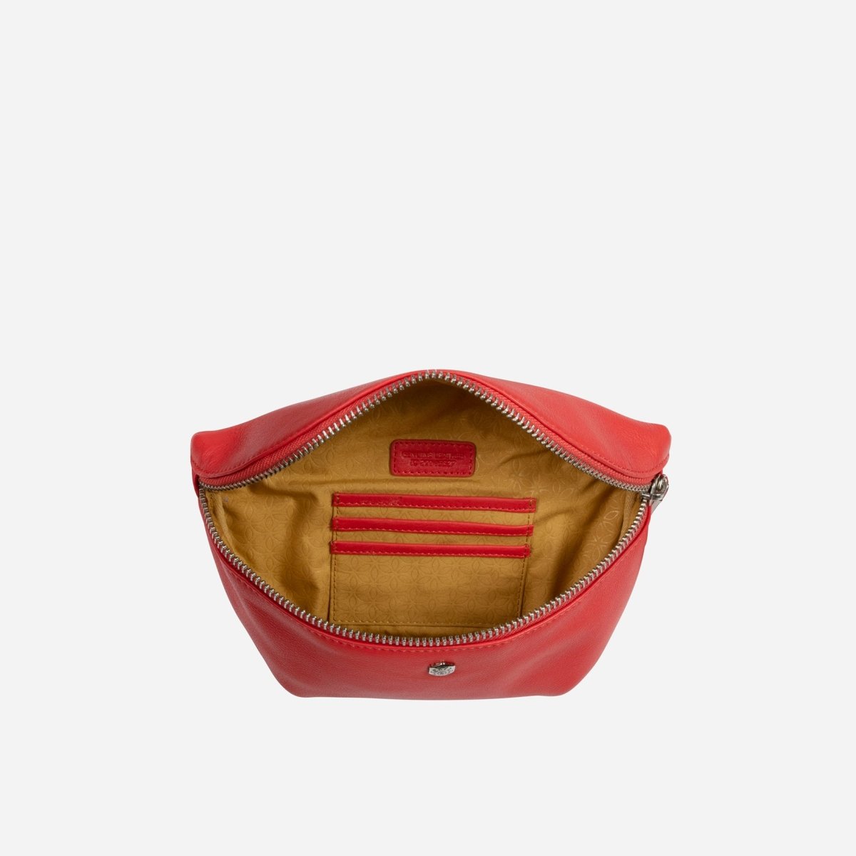 Osaka Slim Ladies Leather Waist Bag, Candy Apple