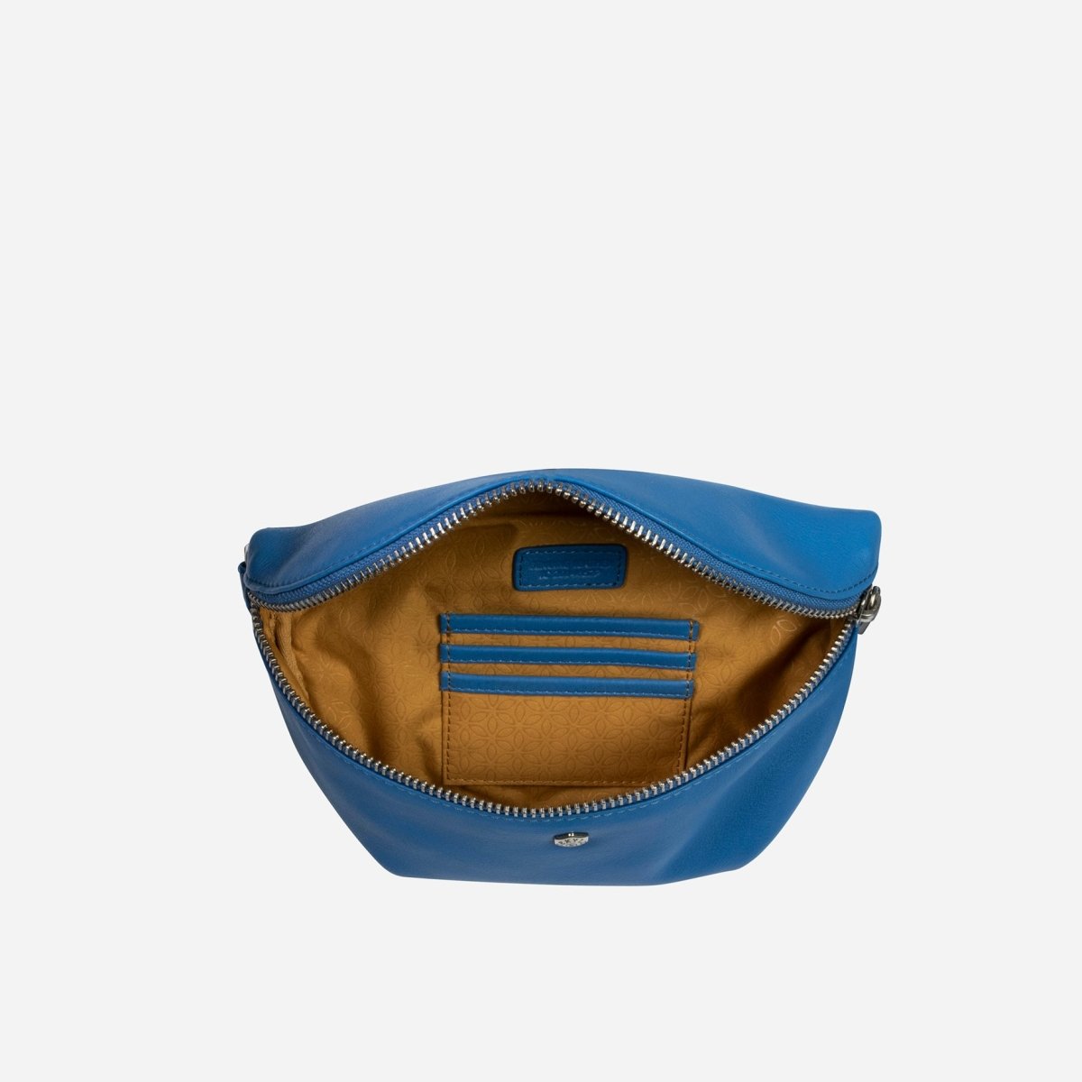 Osaka Slim Ladies Leather Waist Bag, Sea Glass