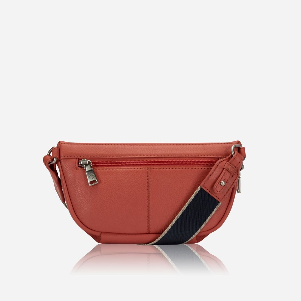 Osaka Slim Ladies Leather Waist Bag, Apricot