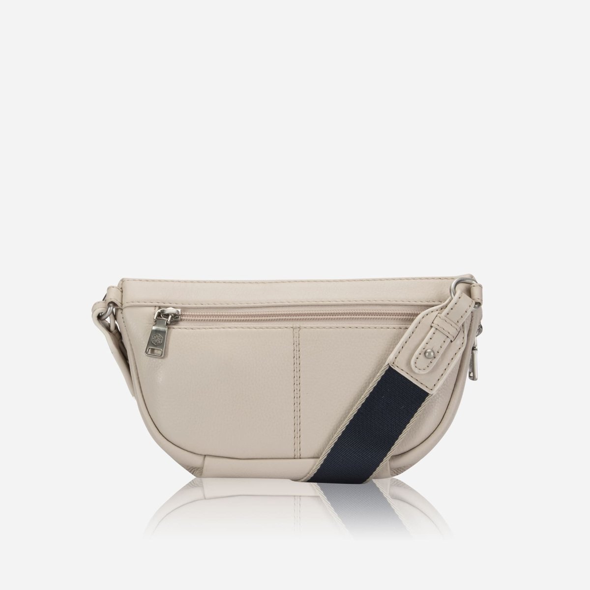 Osaka Slim Ladies Leather Waist Bag, Driftwood