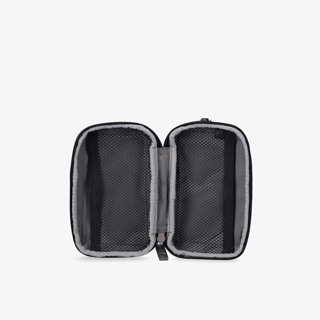 Nylon Zip Around Cable Pouch, Black