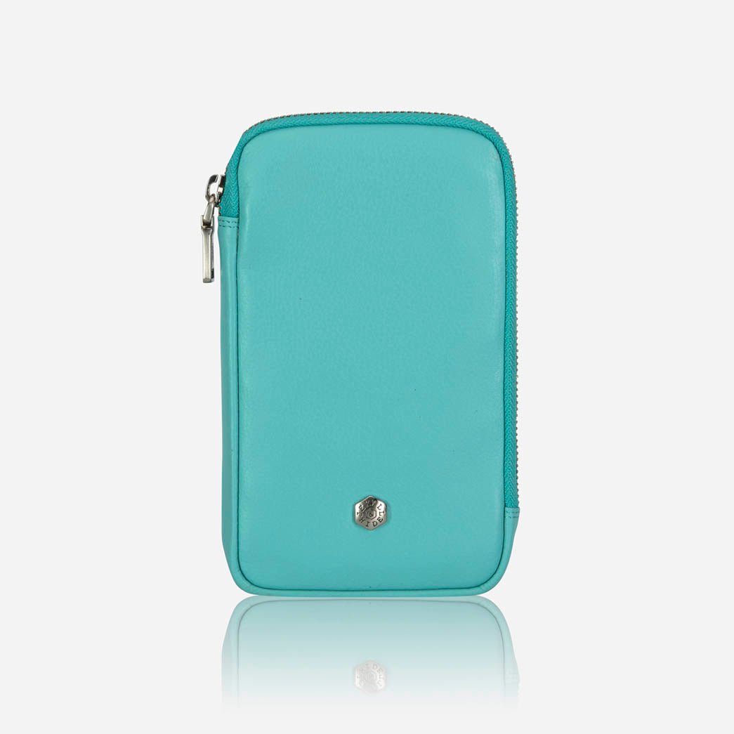 Cellphone Pouch with Strap, Blue Beetle