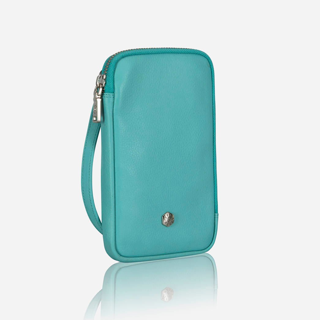 Cellphone Pouch with Strap, Blue Beetle