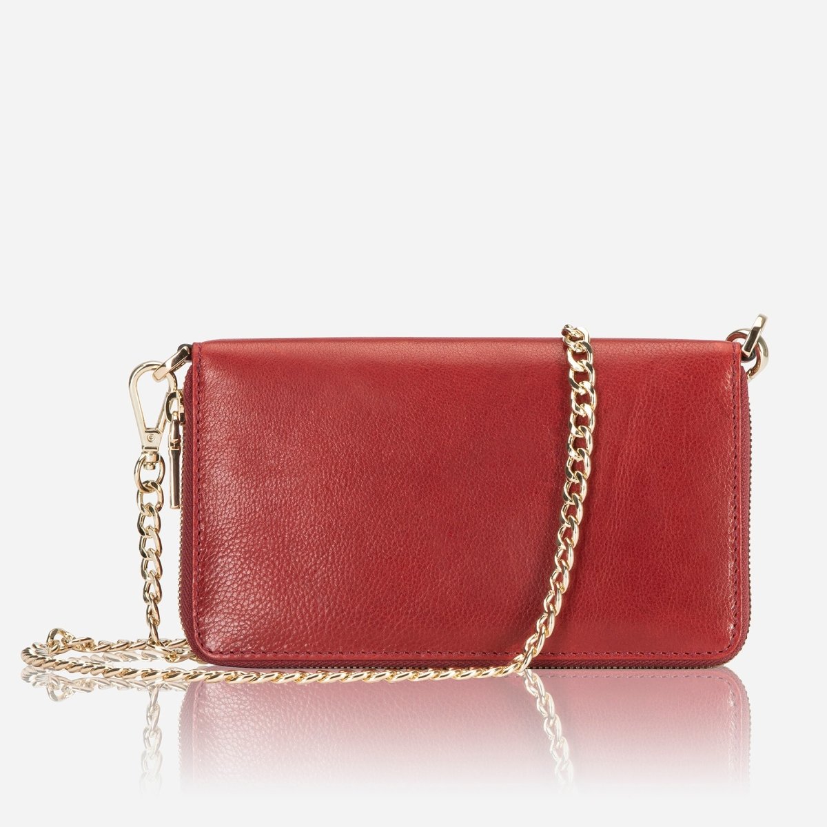 Paris Chain Purse, Red