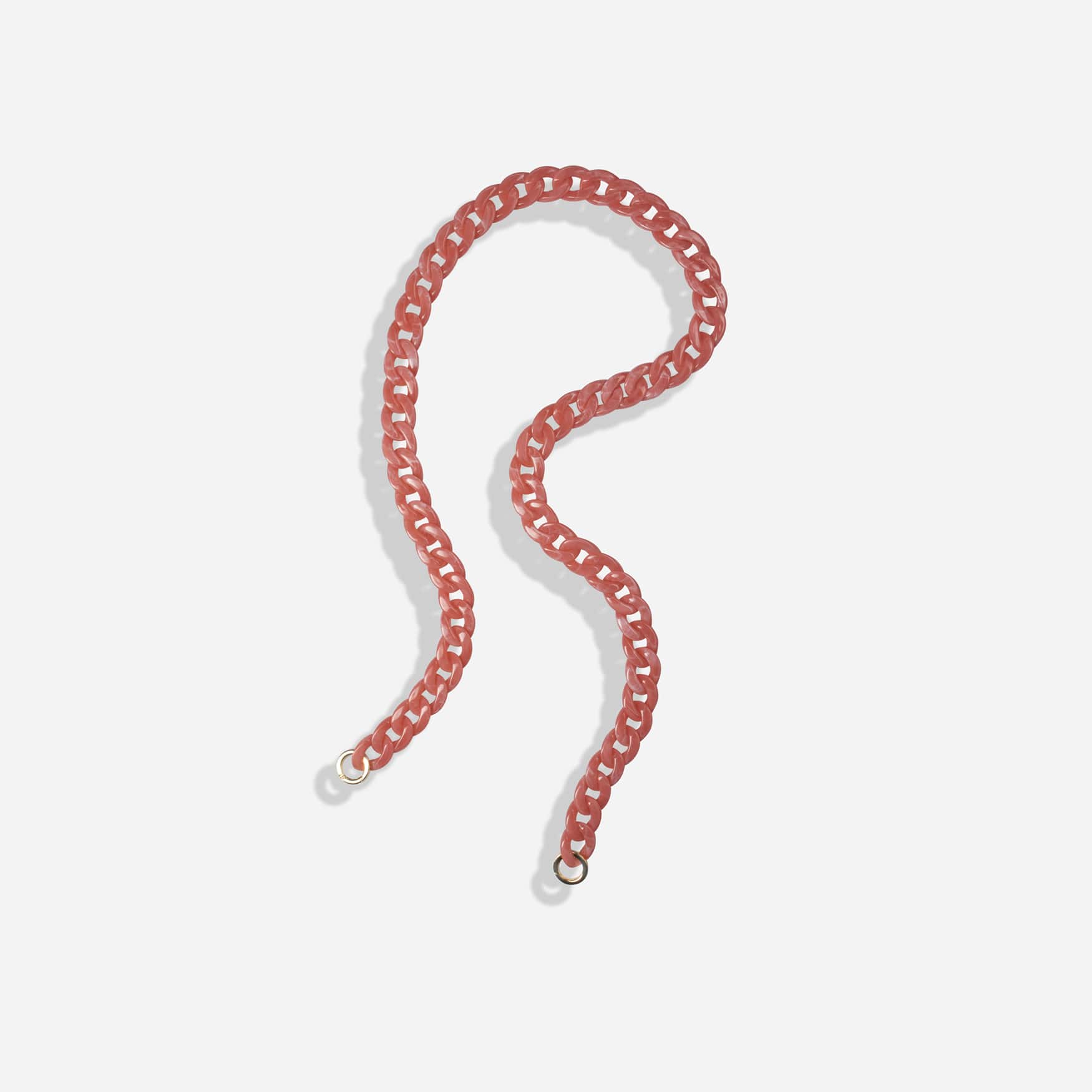 Jekyll and Hide stylish chain strap in pink, designed to complement handbags with a sleek and elegant finish, front image
