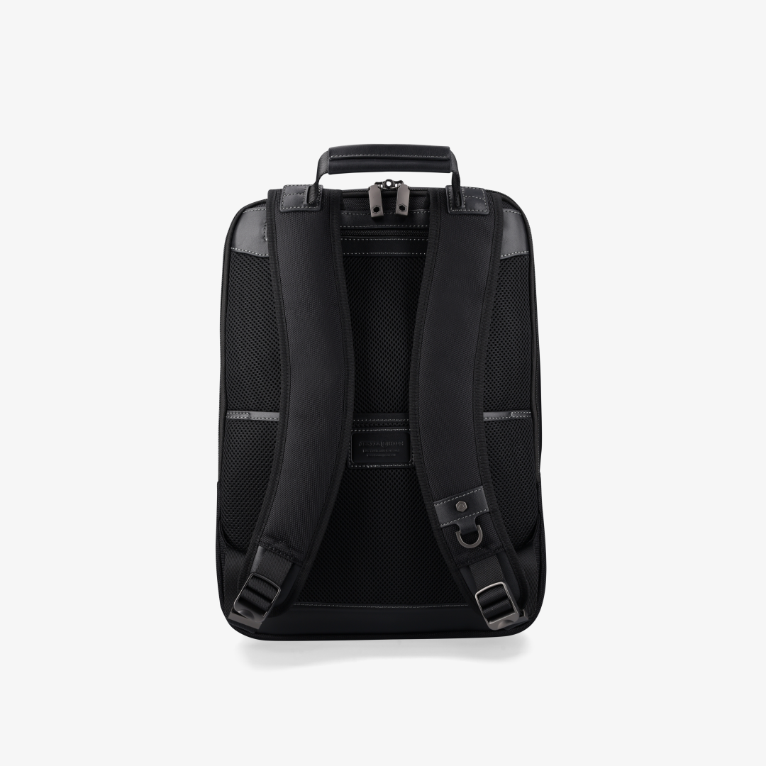 17" Nylon Laptop Backpack, Black