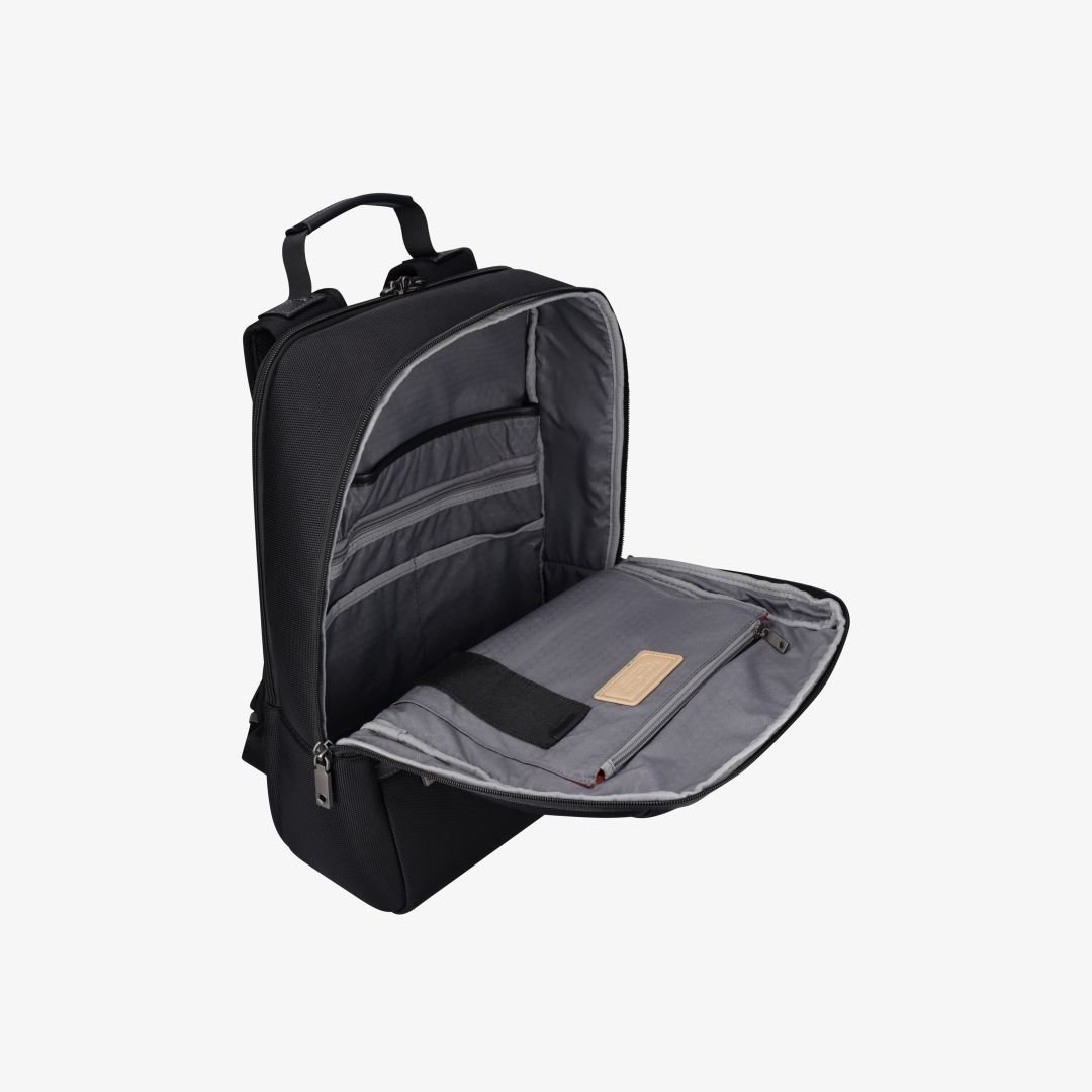 17" Nylon Laptop Backpack, Black