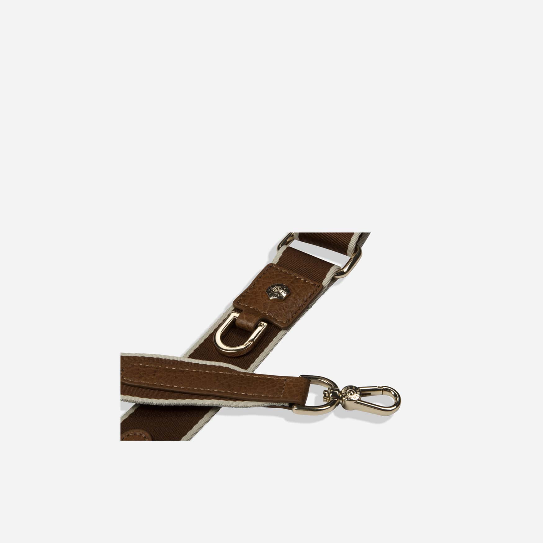 Geneva Shoulder Strap, Tan Stone (Light Gold Fitting)