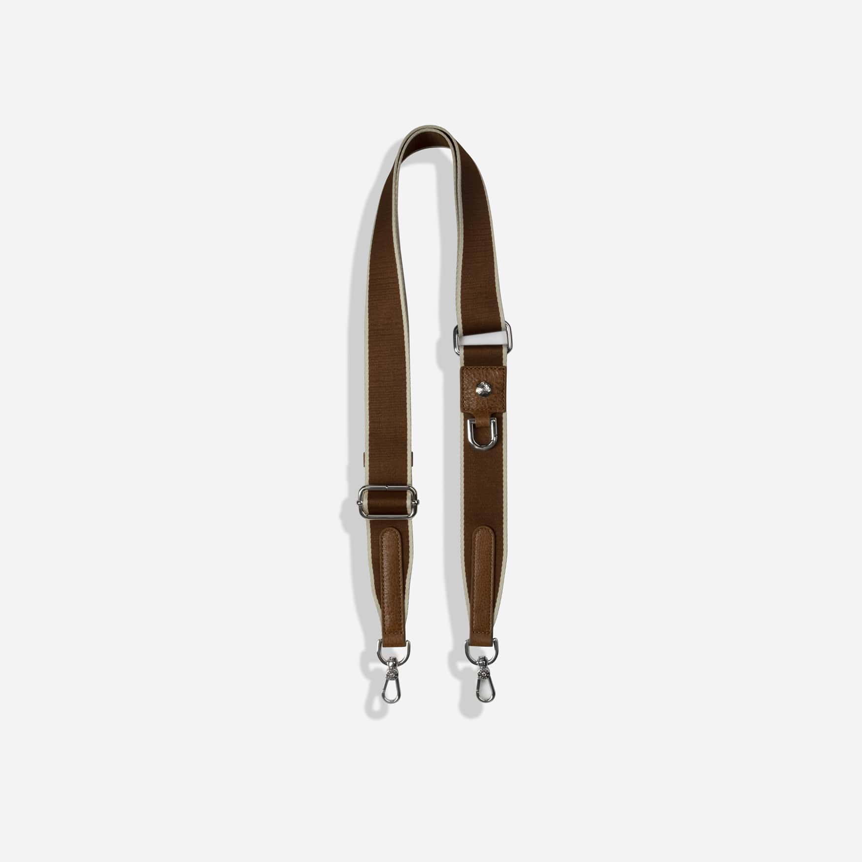 Geneva Shoulder Strap, Tan Stone (Silver Fitting)