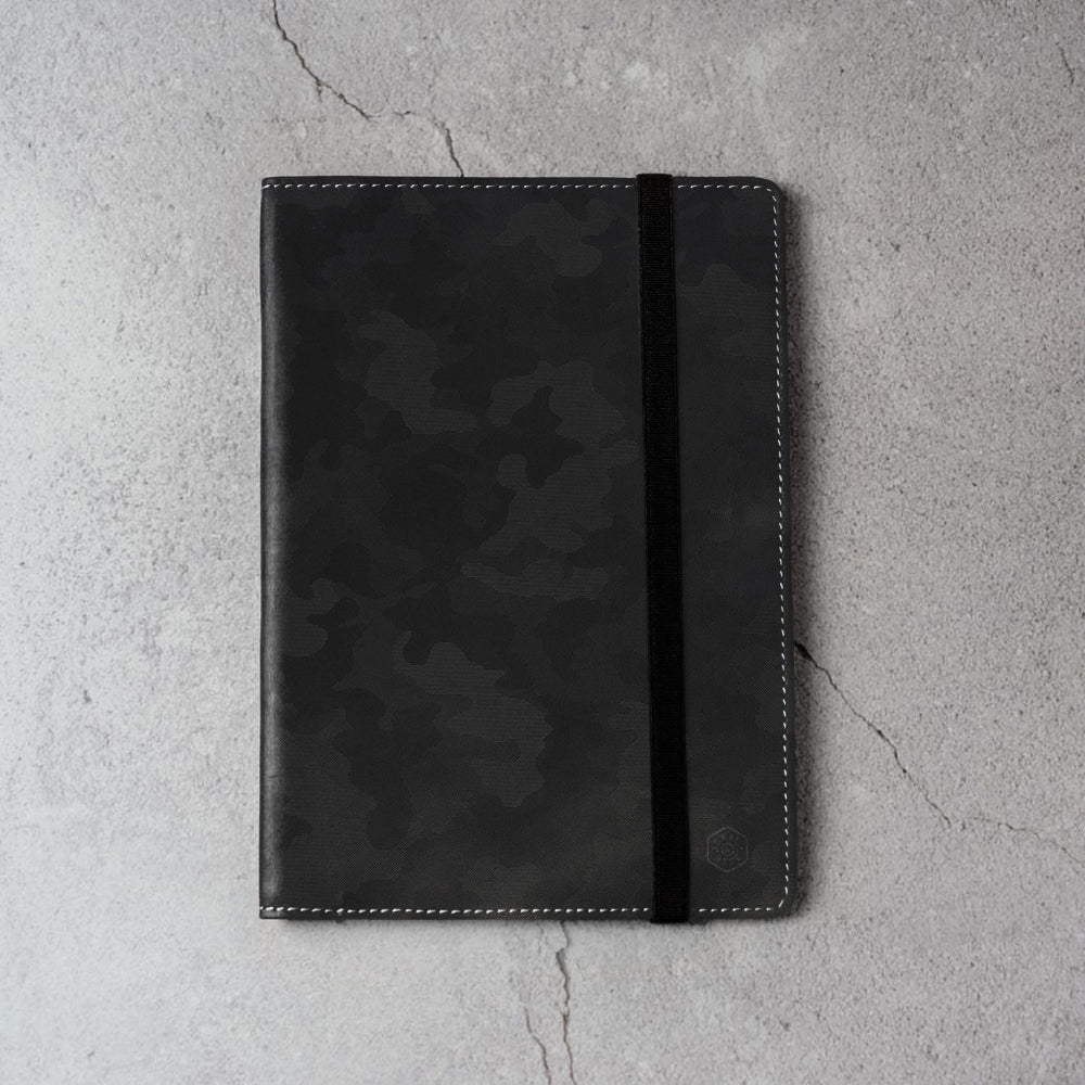 Leather A5 Notebook Cover, Camo