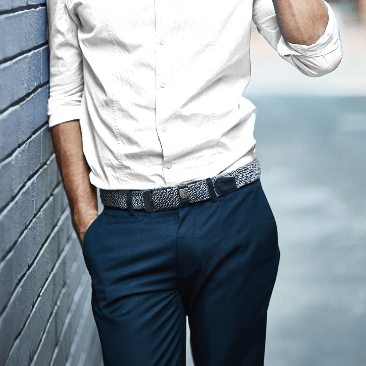 Men's Elasticated Braided Belt