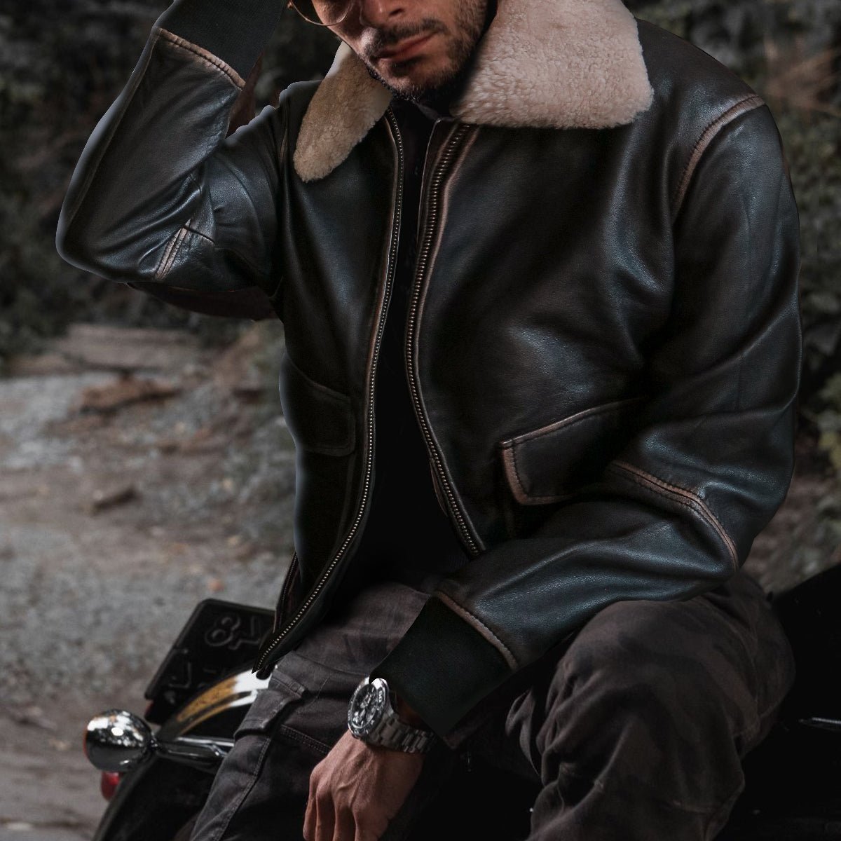 Bomber Jacket, Black  Jekyll & Hide Leather SA