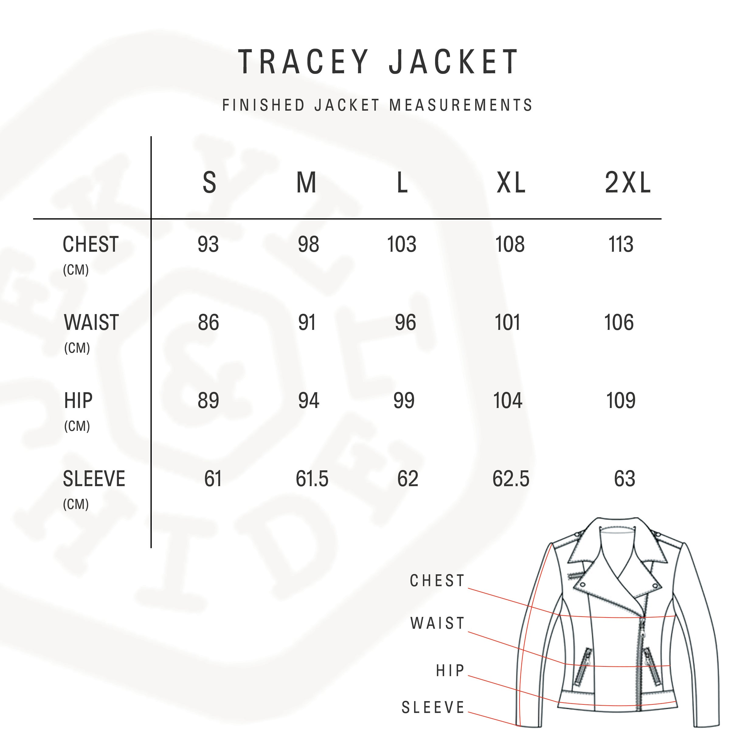 Tracey Ladies Biker Jacket