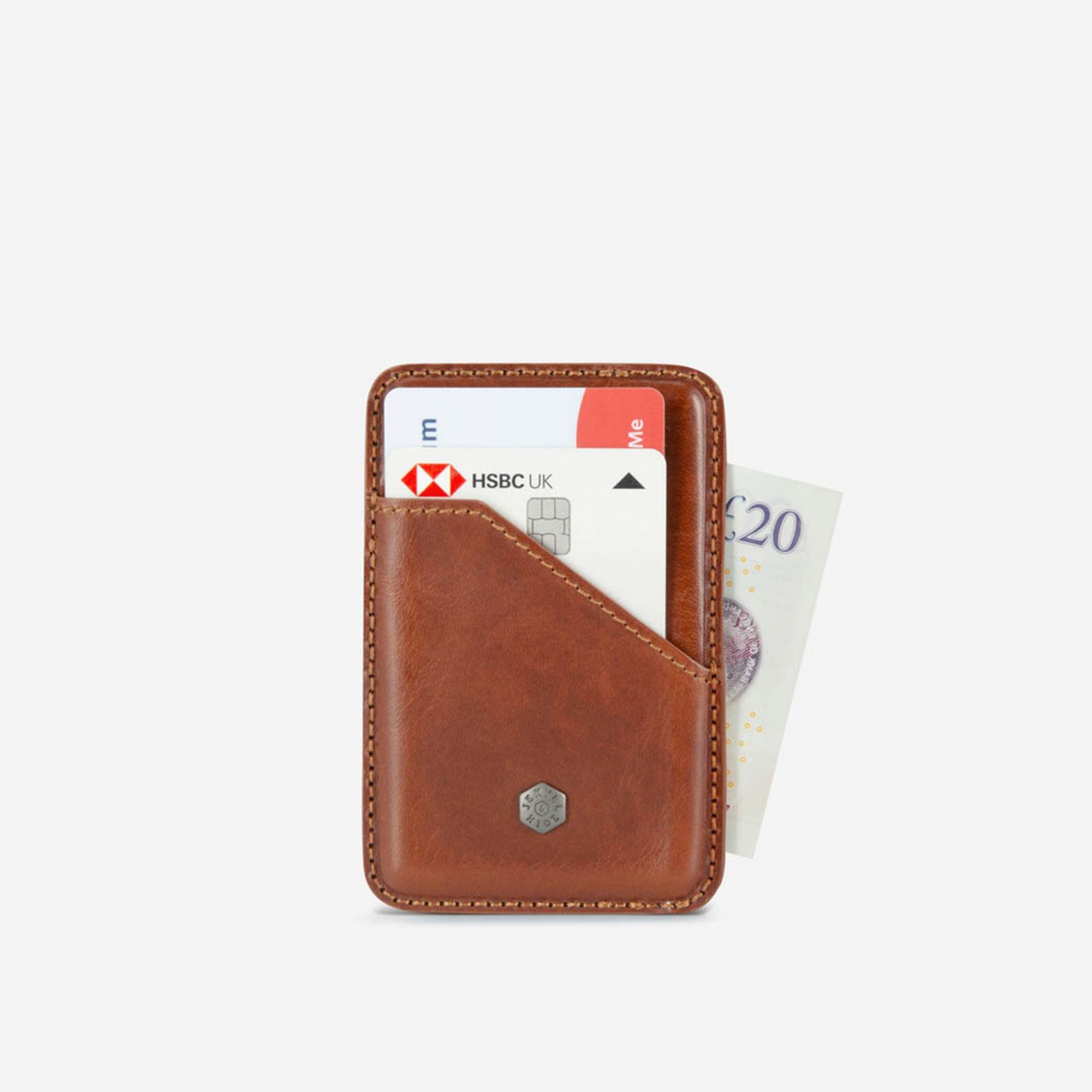 Slim Leather Front Pocket Card Holder