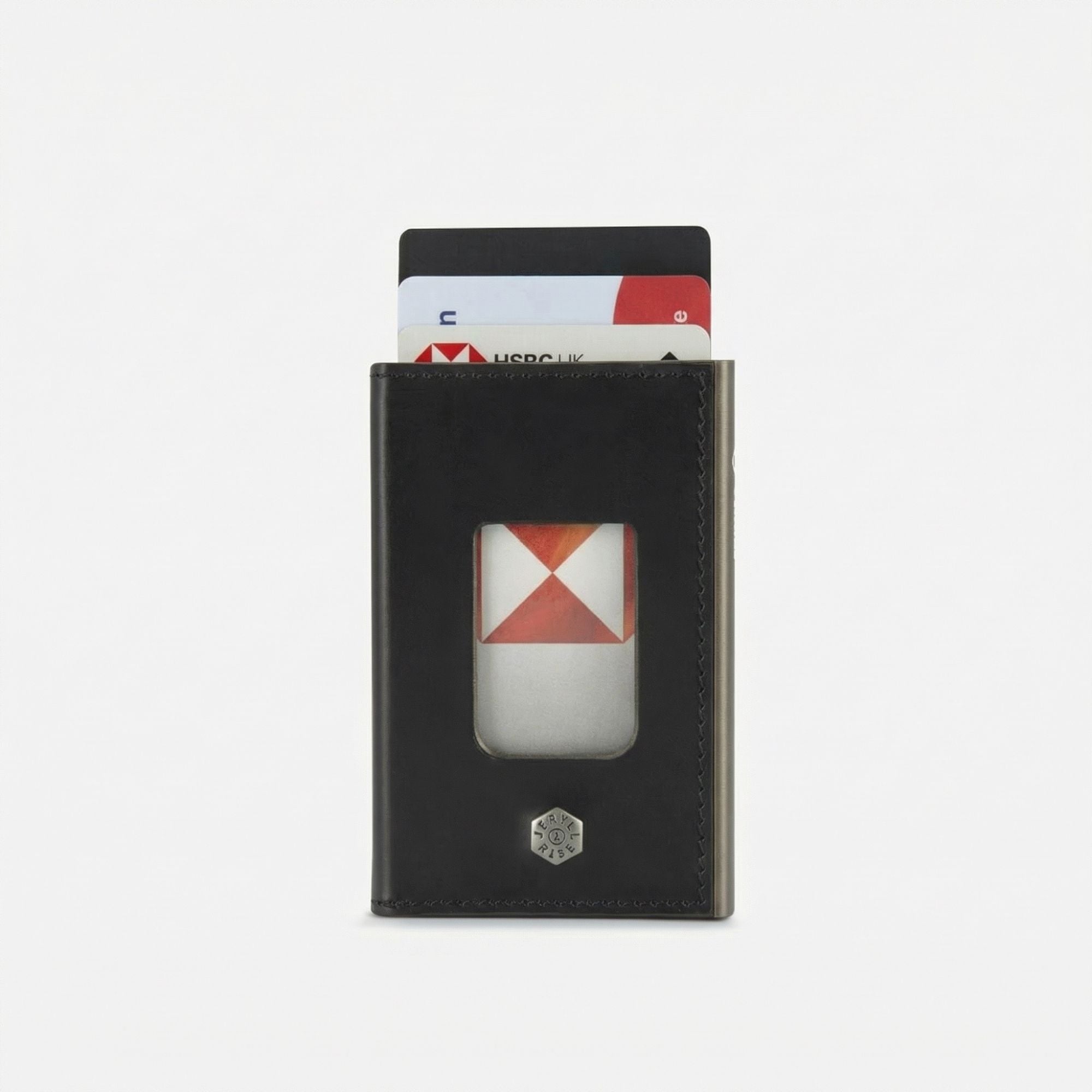 Leather Wrapped Aluminium Card Holder